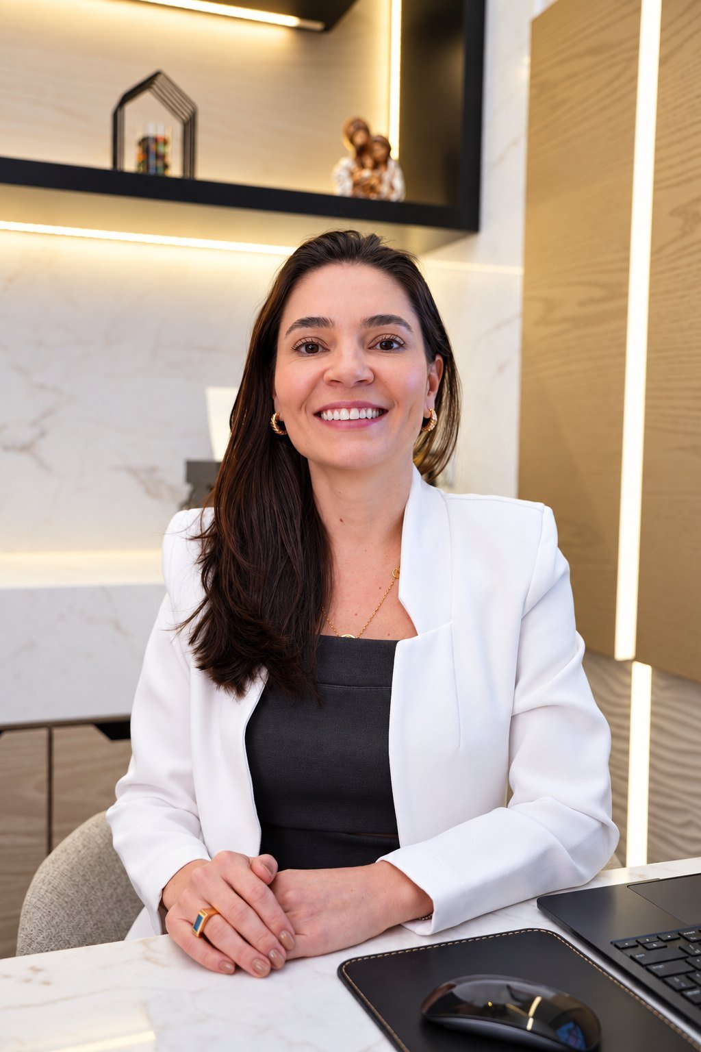 Dra. Melina Oliveira no consultório